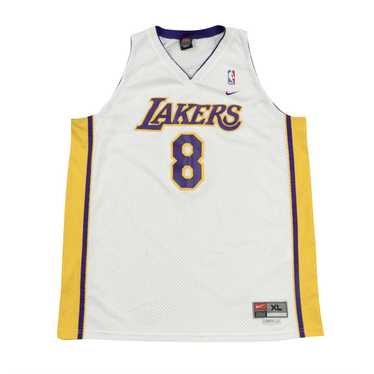 Vintage 90s Champion NBA Los Angeles Lakers Jerry West #44 Gold Logo Jersey  44