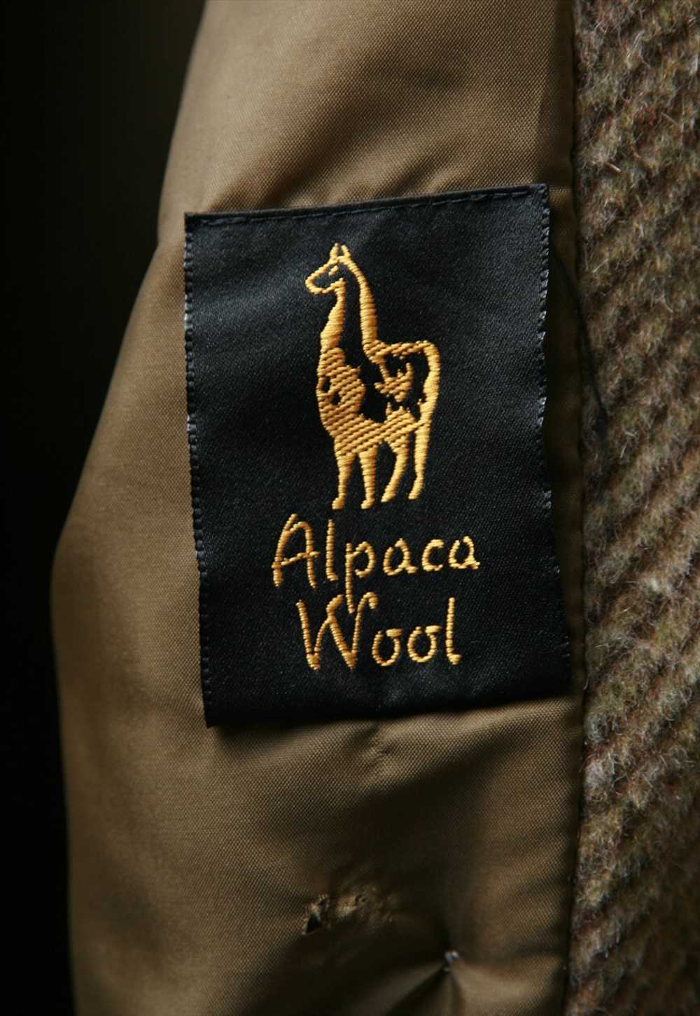 70s Vintage Heavy Woolmark Alpaca Lined Buttons J… - image 5