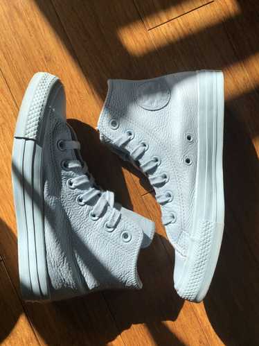 Converse US 4 Converse Chuck Taylor baby blue lea… - image 1