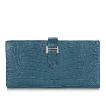 Hermès Béarn exotic leathers wallet - image 1