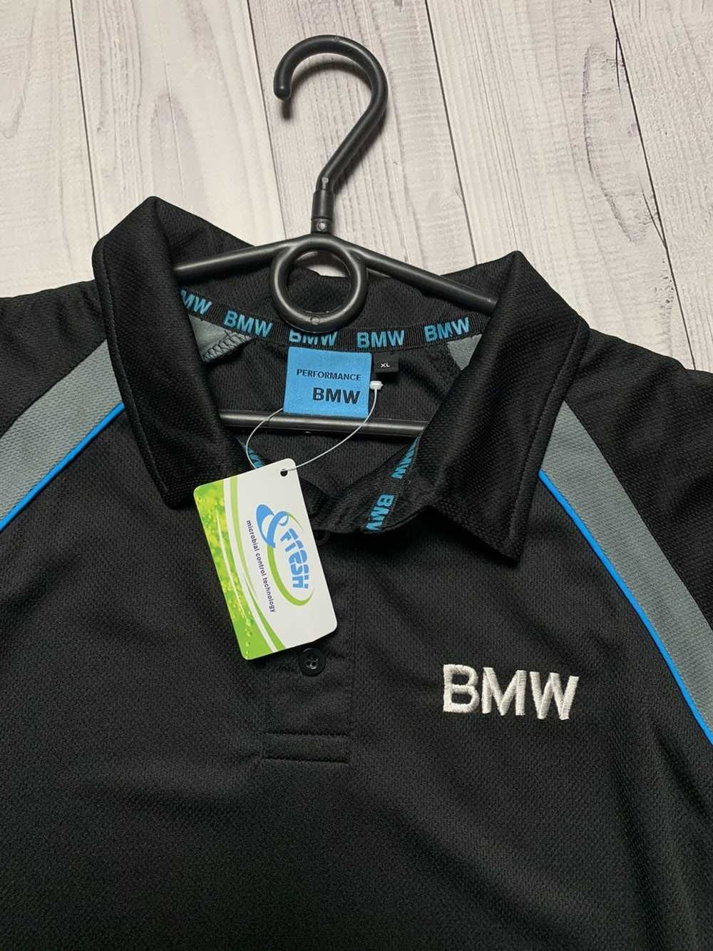 Bmw × Racing × Vintage BMW racing polo shirt size… - image 3