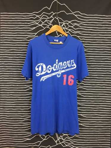 Vtg Retro 80s 90s LA Los Angeles Dodgers Baseball T Shirt Mens XL Blue Est  1958
