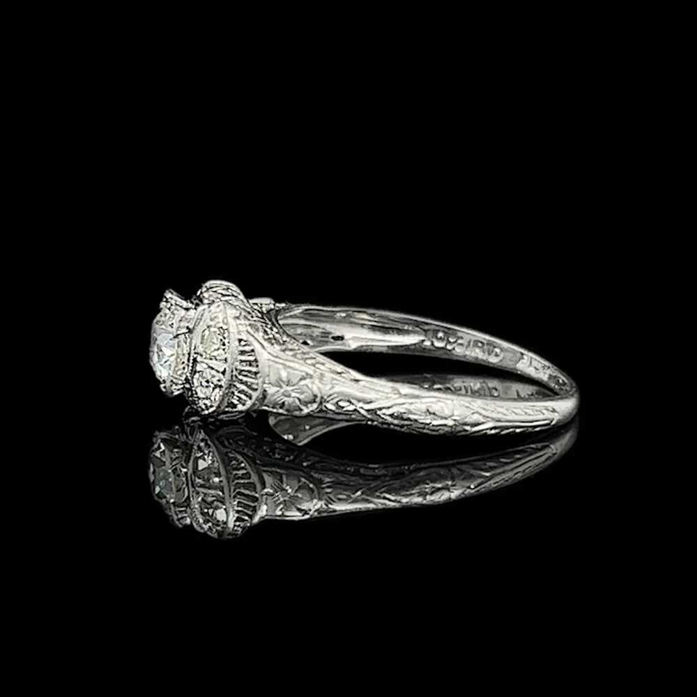 Art Deco .35ct. Diamond Antique Engagement - Fash… - image 2