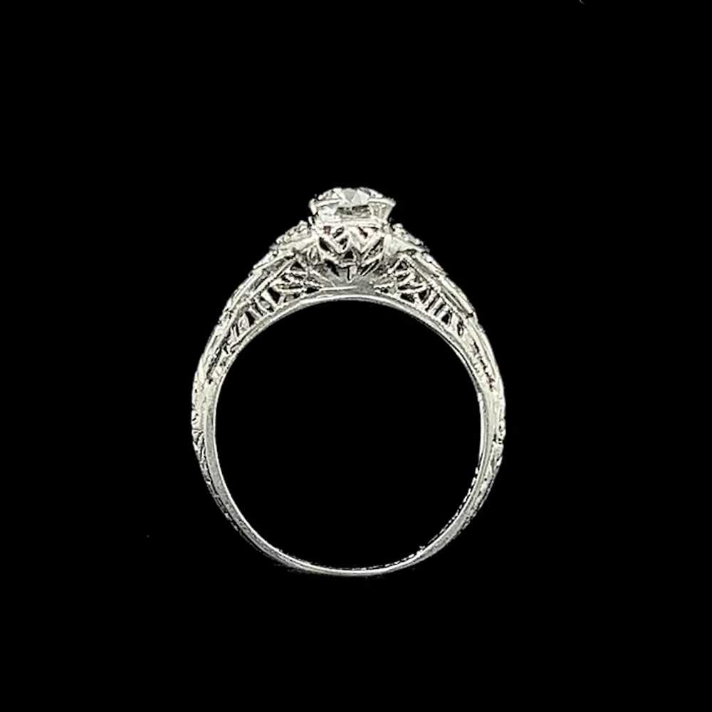 Art Deco .35ct. Diamond Antique Engagement - Fash… - image 4