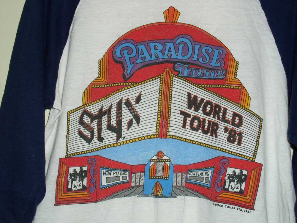 Band Tees × Made In Usa × Vintage STYX CONCERT RA… - image 3