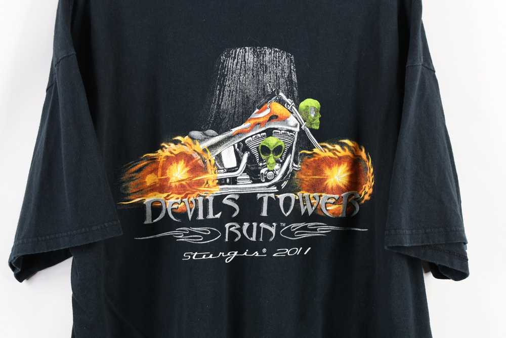 Vintage Vintage Devils Tower Run Motorcycle Flame… - image 9