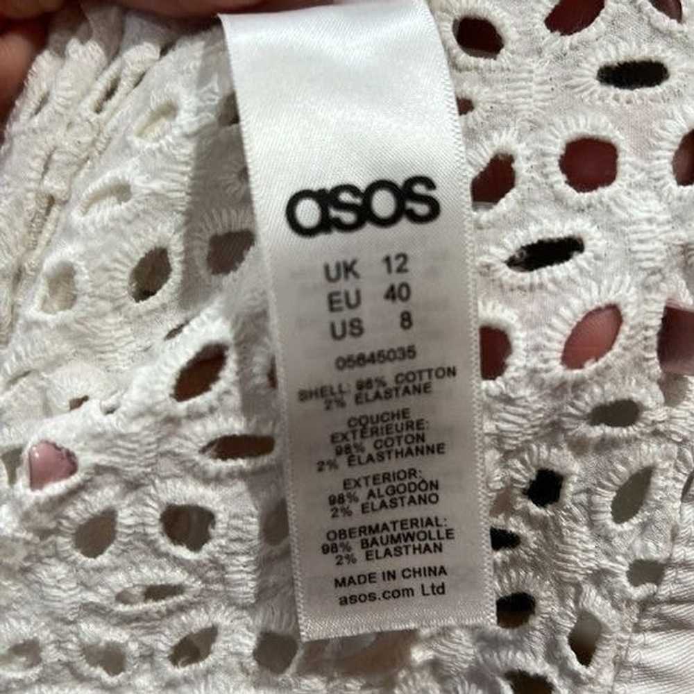 Asos ASOS white eyelet jacket - image 7