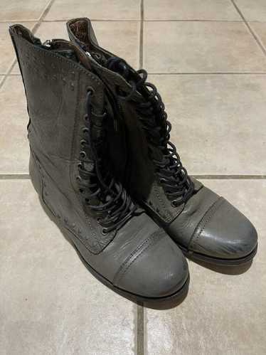 Diesel Leather Combat Boots
