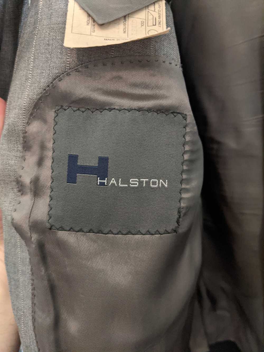 Halston Iii × Vintage Halston gray pinstriped Ita… - image 3
