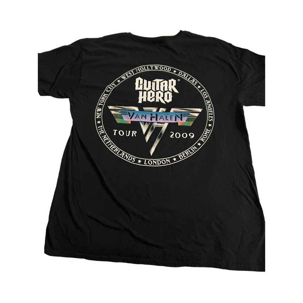 Gildan Van Halen Guitar Hero Tour 2009 Shirt Pin … - image 3