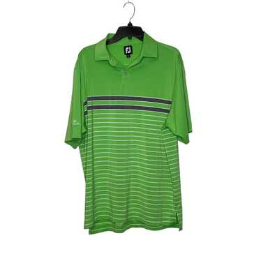 Footjoy FootJoy Polo Shirt Large Green Gray White 