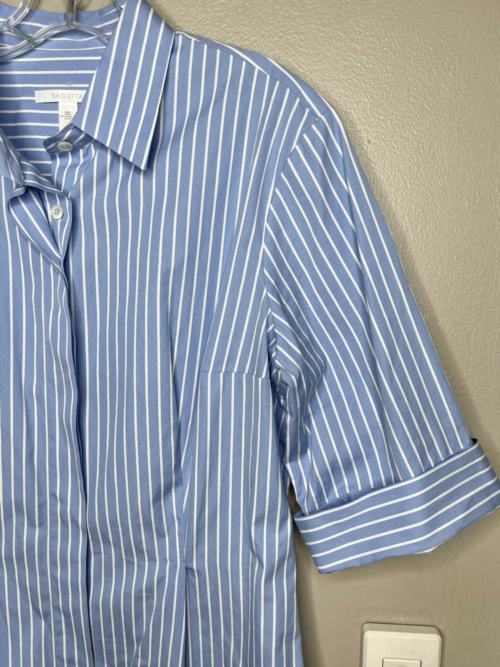 Designer Bagutta Sammy Striped Shirt Dress size 4… - image 11