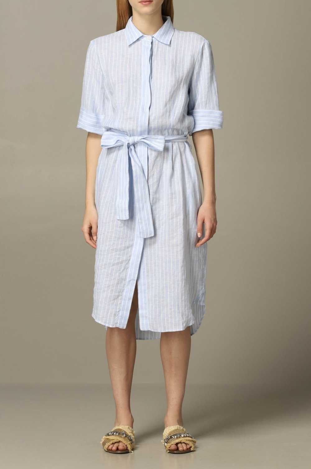 Designer Bagutta Sammy Striped Shirt Dress size 4… - image 1