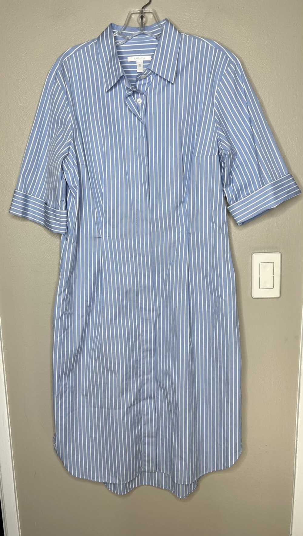 Designer Bagutta Sammy Striped Shirt Dress size 4… - image 4