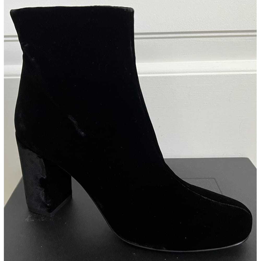 Saint Laurent Velvet ankle boots - image 2