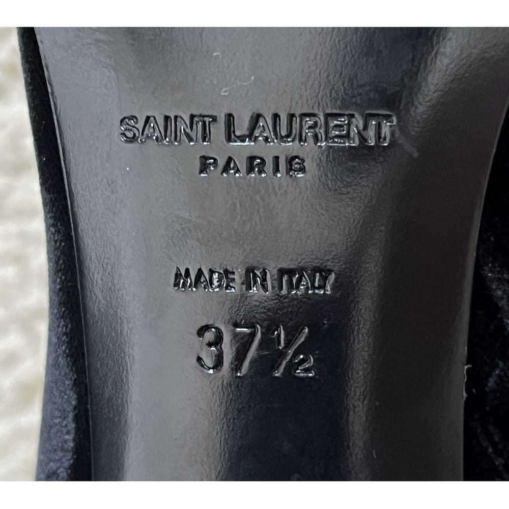 Saint Laurent Velvet ankle boots - image 5
