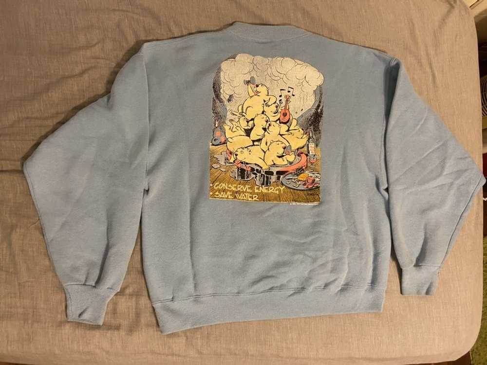 Custom Sweatshirt Vintage Recycle Crewneck - image 2