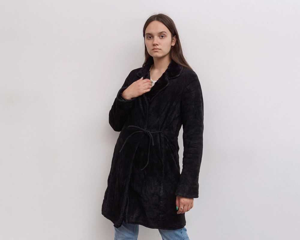 Other × Vintage INC Suede Leather Overcoat Jacket… - image 1