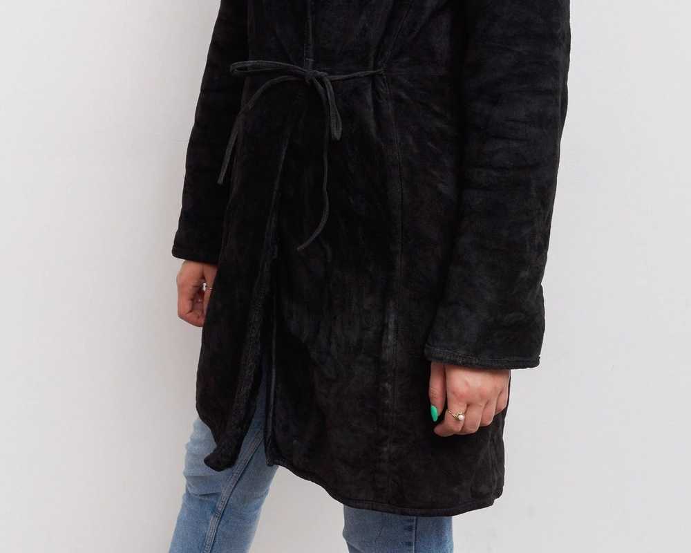 Other × Vintage INC Suede Leather Overcoat Jacket… - image 5