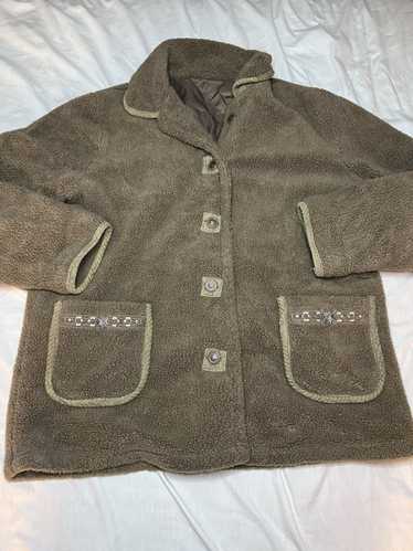 Vintage Vintage Button Up Fleece Jacket