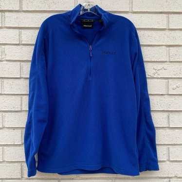 Marmot Marmot | Blue 1/4 Zip Fleece Pullover Sweat