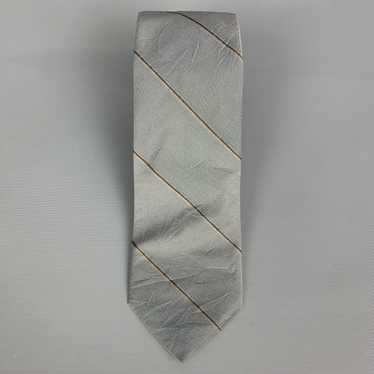 Brooks Brothers Gray Stripe Silk Tie - image 1