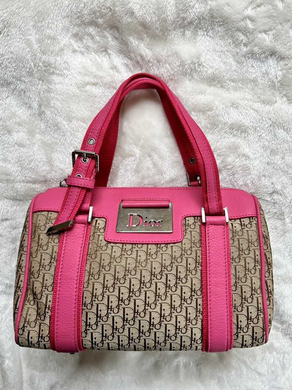 Dior Dior Mini Diorissimo Boston Pink Handbag - image 1