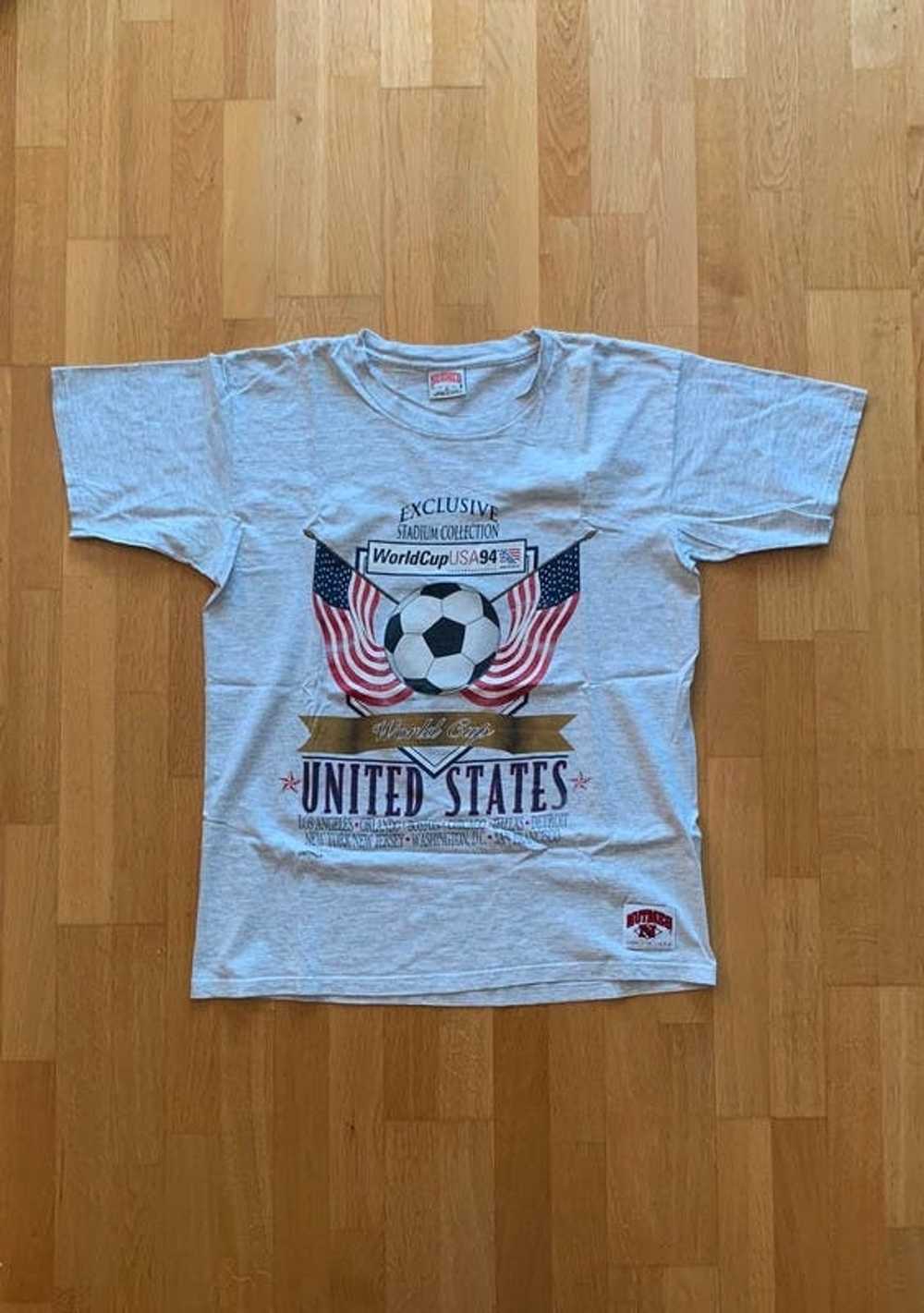 Nutmeg × Vintage Vintage White T-Shirt FIFA World… - image 1