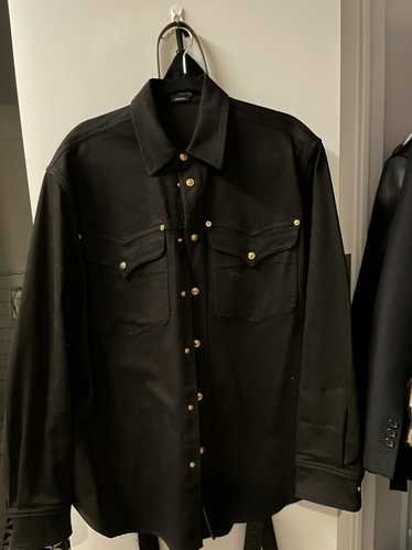 Versace Versace Black Denim Medusa Shirt