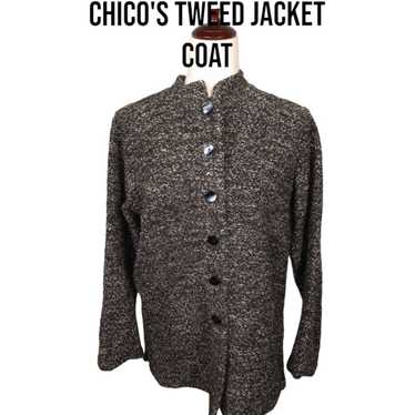 Chicos Chicos Tweed Blazer Jacket Coat Size 1 / Me