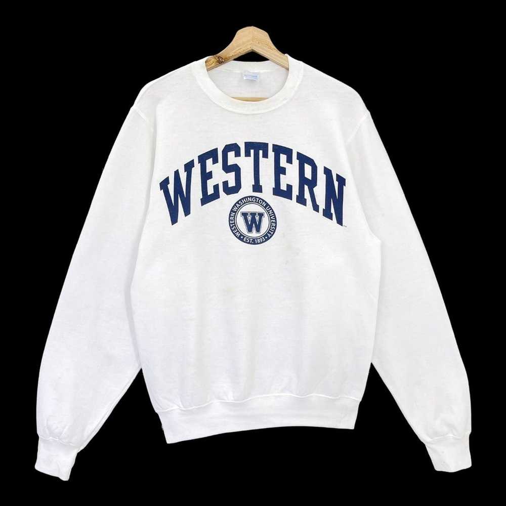 American College × Collegiate × Vintage 90s Weste… - image 1