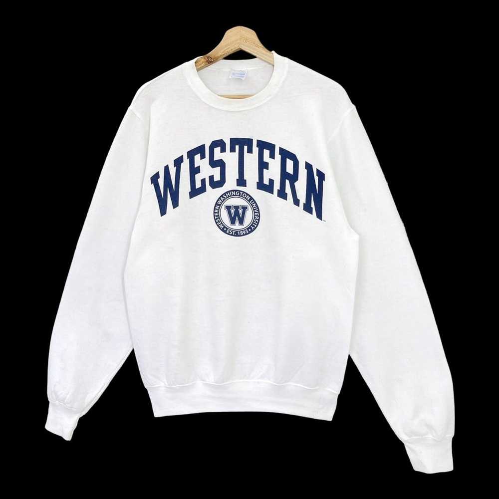 American College × Collegiate × Vintage 90s Weste… - image 3