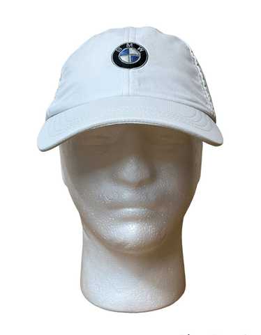 Bmw BMW White Small Embroidered Logo Strapback Adu