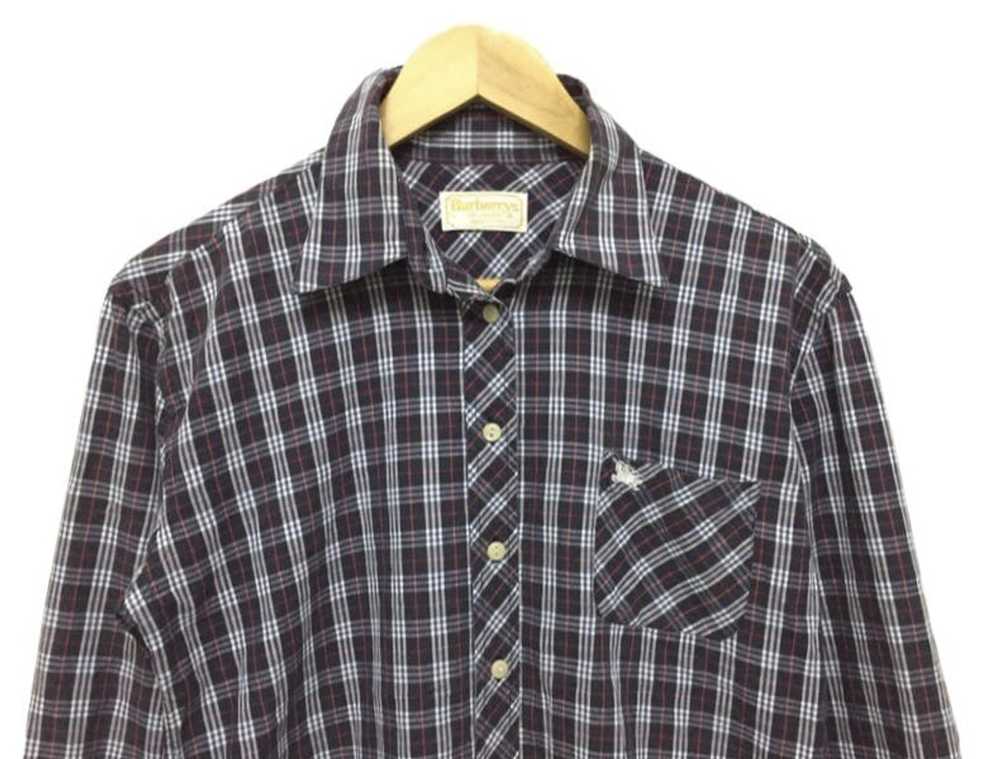 Burberry × Vintage Vtg Burberrys nova button up s… - image 3