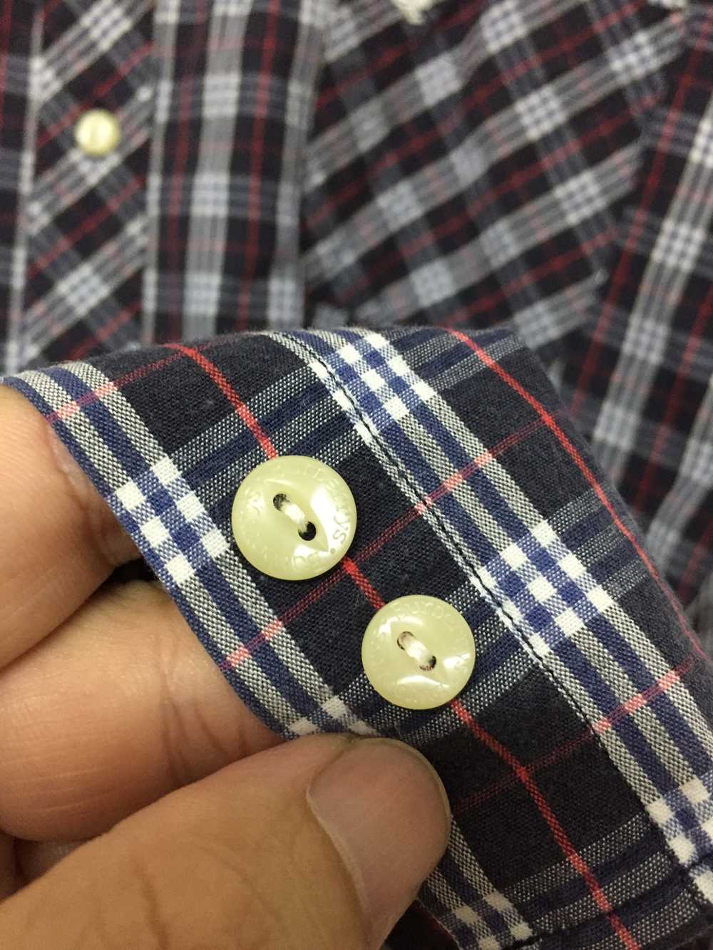 Burberry × Vintage Vtg Burberrys nova button up s… - image 6