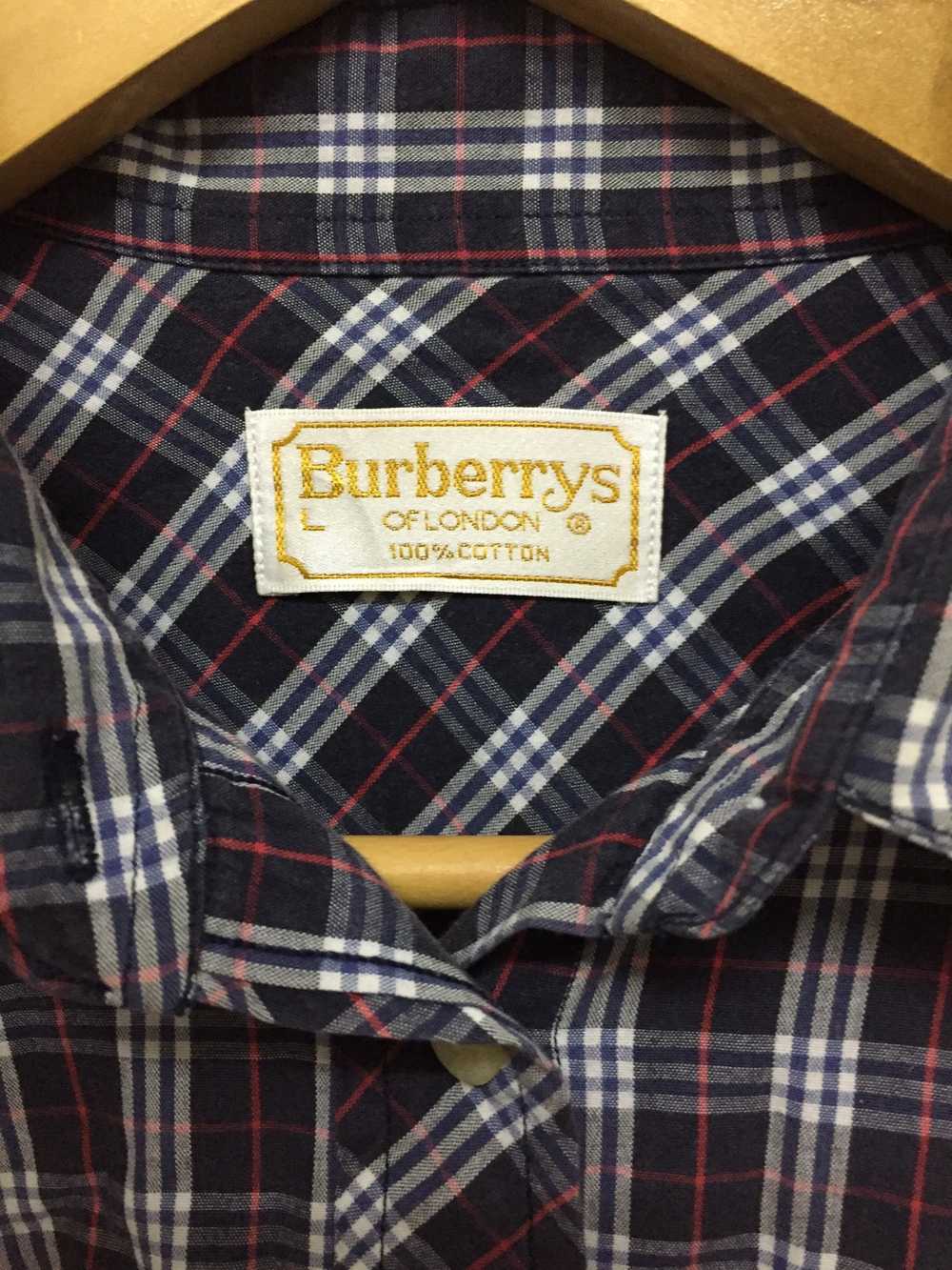 Burberry × Vintage Vtg Burberrys nova button up s… - image 8