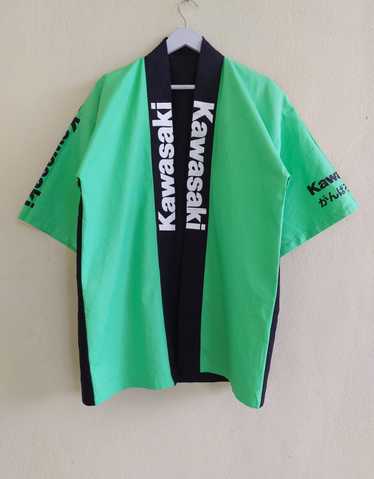 Japanese Brand × Racing KAWASAKI cotton kimono - image 1