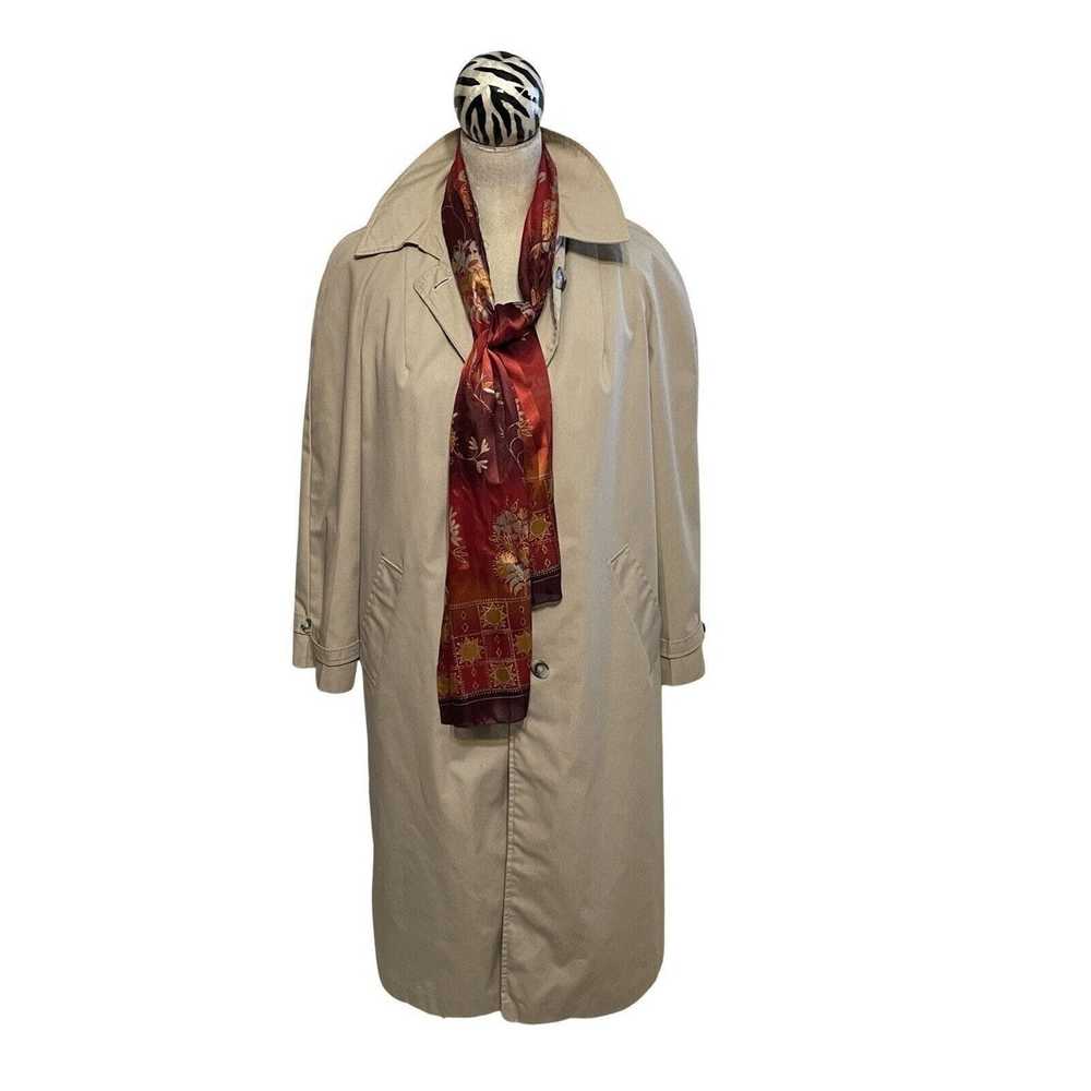 Vintage Vintage Montgomery Ward Trench Coat Women… - image 7