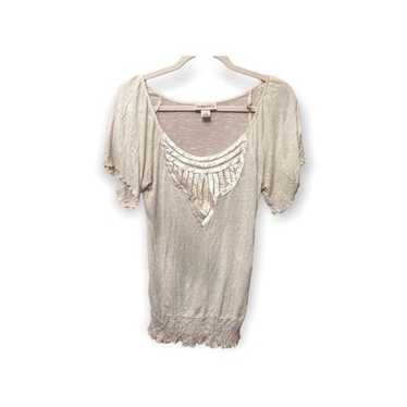 Other Belle du Jour Women’s Blouse Cream 100% Rayo