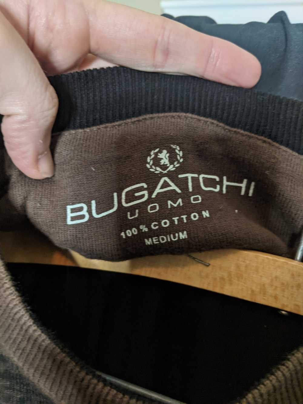 Bugatchi Brushed brown cotton sweater - image 3