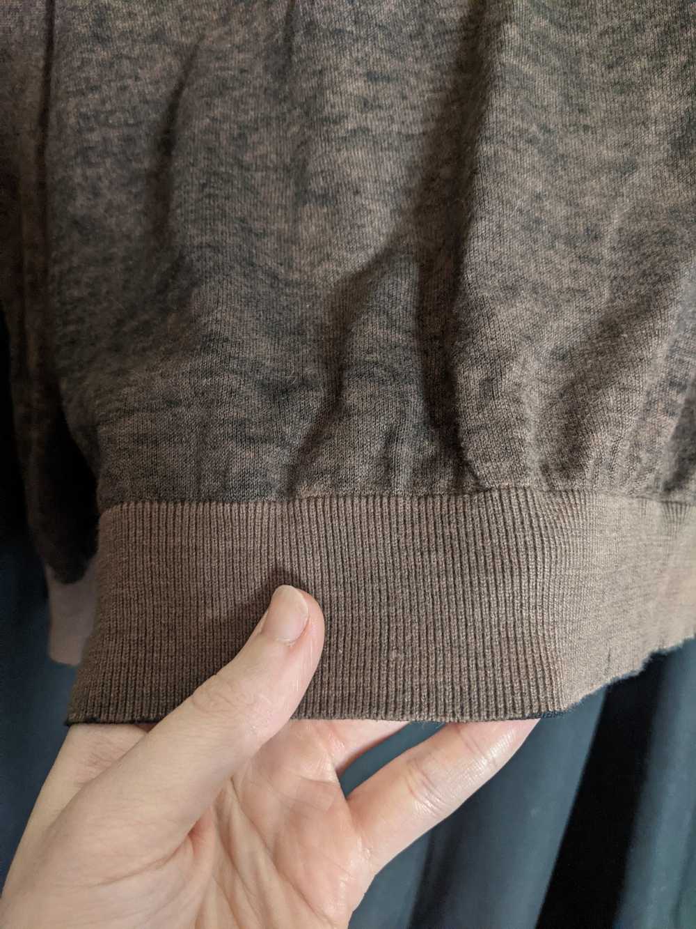 Bugatchi Brushed brown cotton sweater - image 6