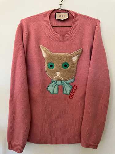 YOULY Burgundy Cat Sweater, Large/X-Large
