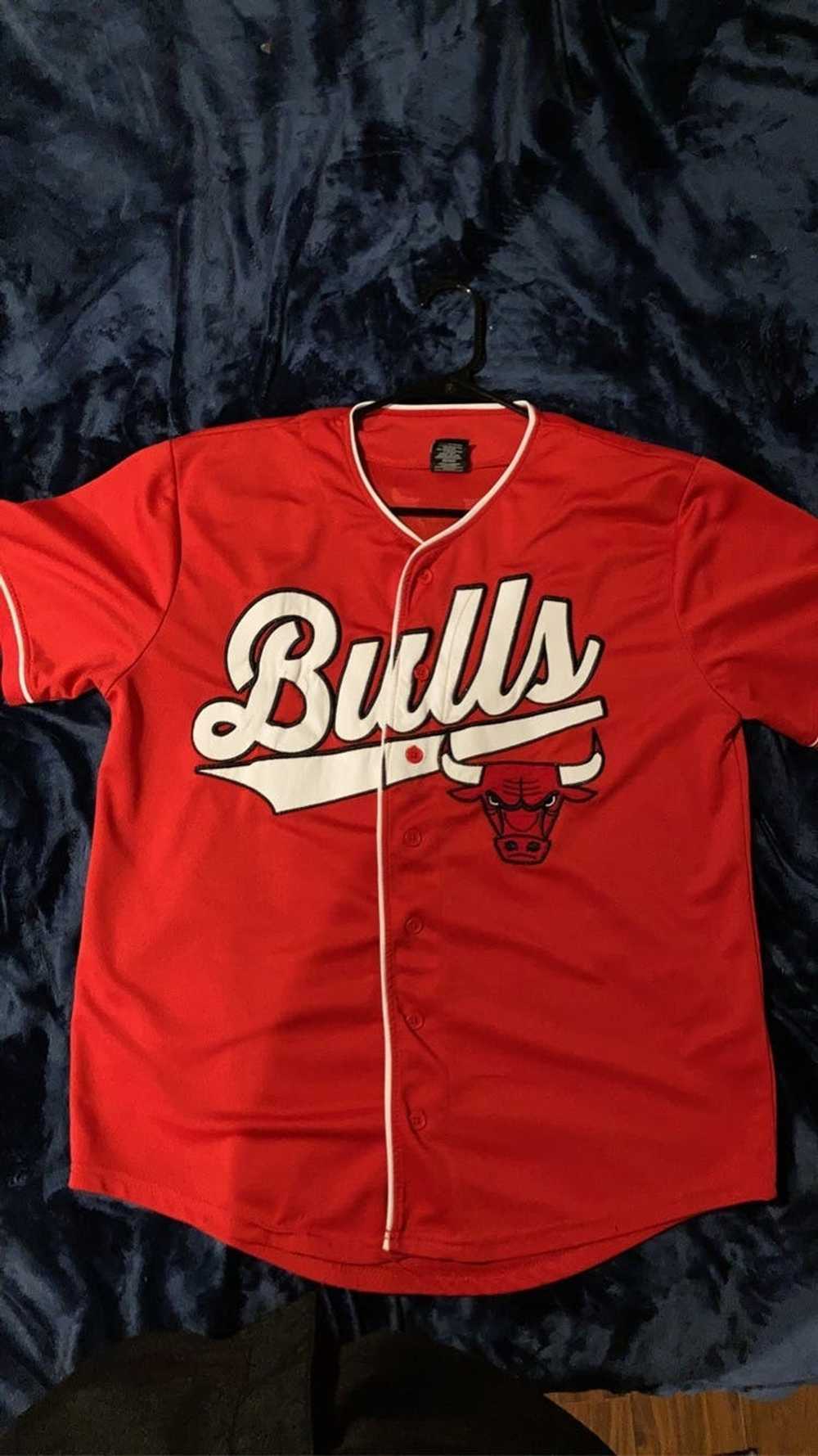 Chicago Bulls × NBA Chicago Bulls Baseball Jersey - image 1