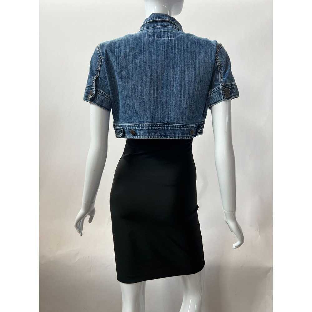 Vintage Younique Denim Crop Jacket M Blue Denim C… - image 7