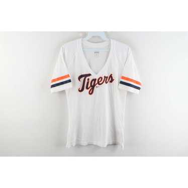 Detroit Tigers Womens XS Nike Dri-FIT v-neck navy blue short sleeve t-shirt