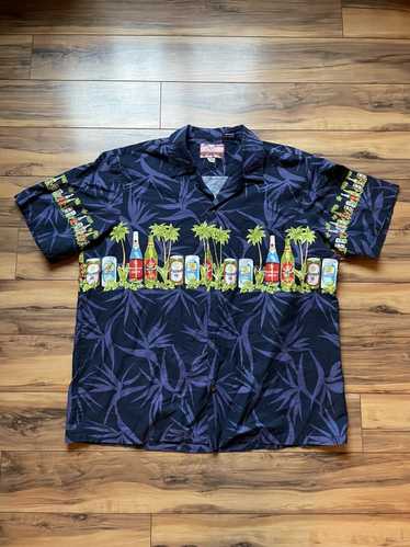 Vintage Hula hula brew tropical shirt