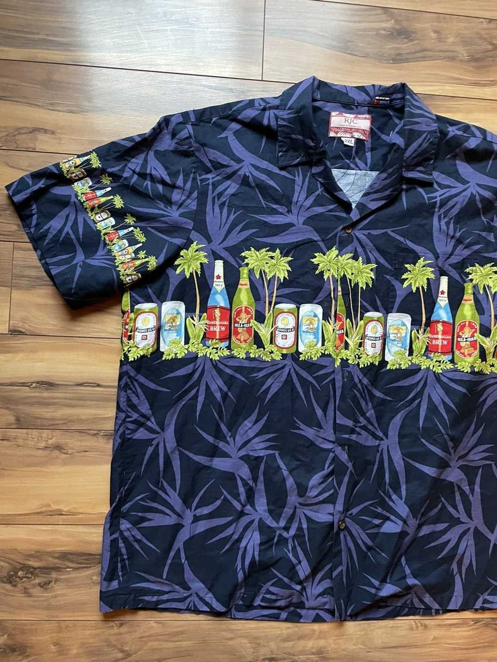 Vintage Hula hula brew tropical shirt - image 3