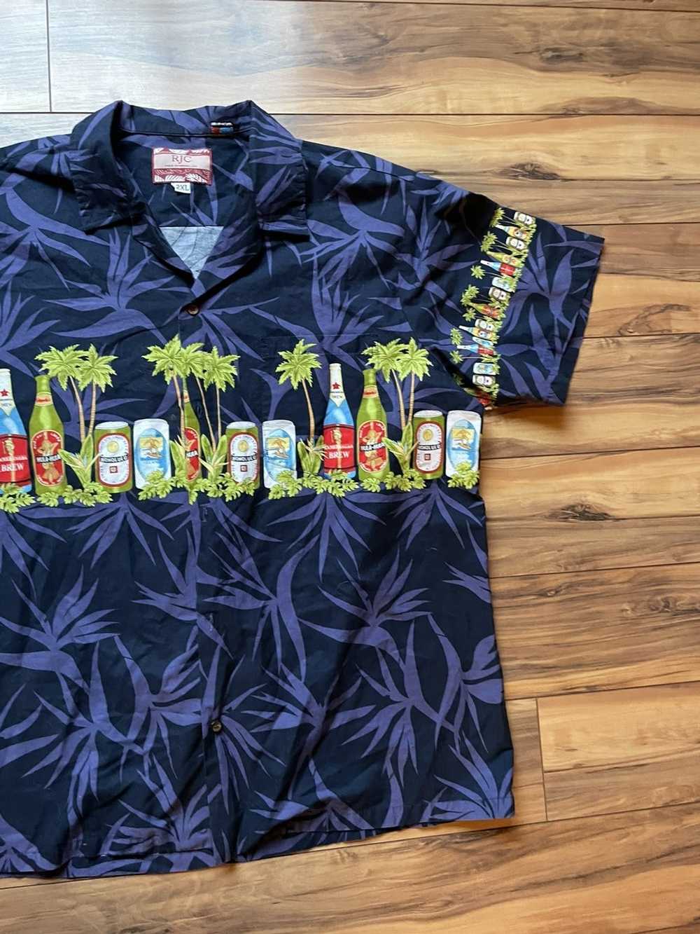 Vintage Hula hula brew tropical shirt - image 4
