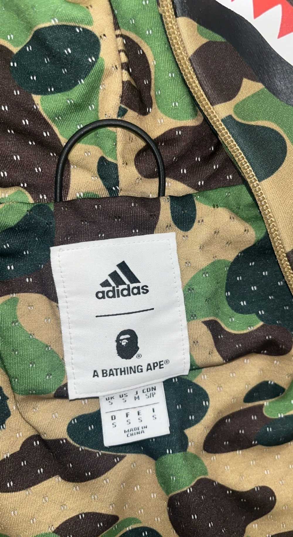 Adidas × Bape BAPE × Adidas SB Shark Hoodie Green - image 5