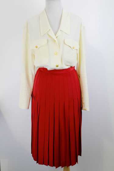 Chanel pleated skirt silk - Gem